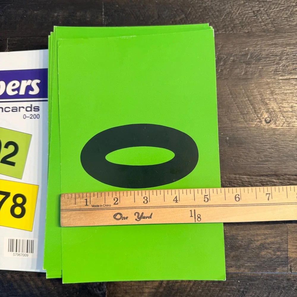 A Beka Book Numbers Flashcards 0-200 Preschool Kindergarten Math Homeschool